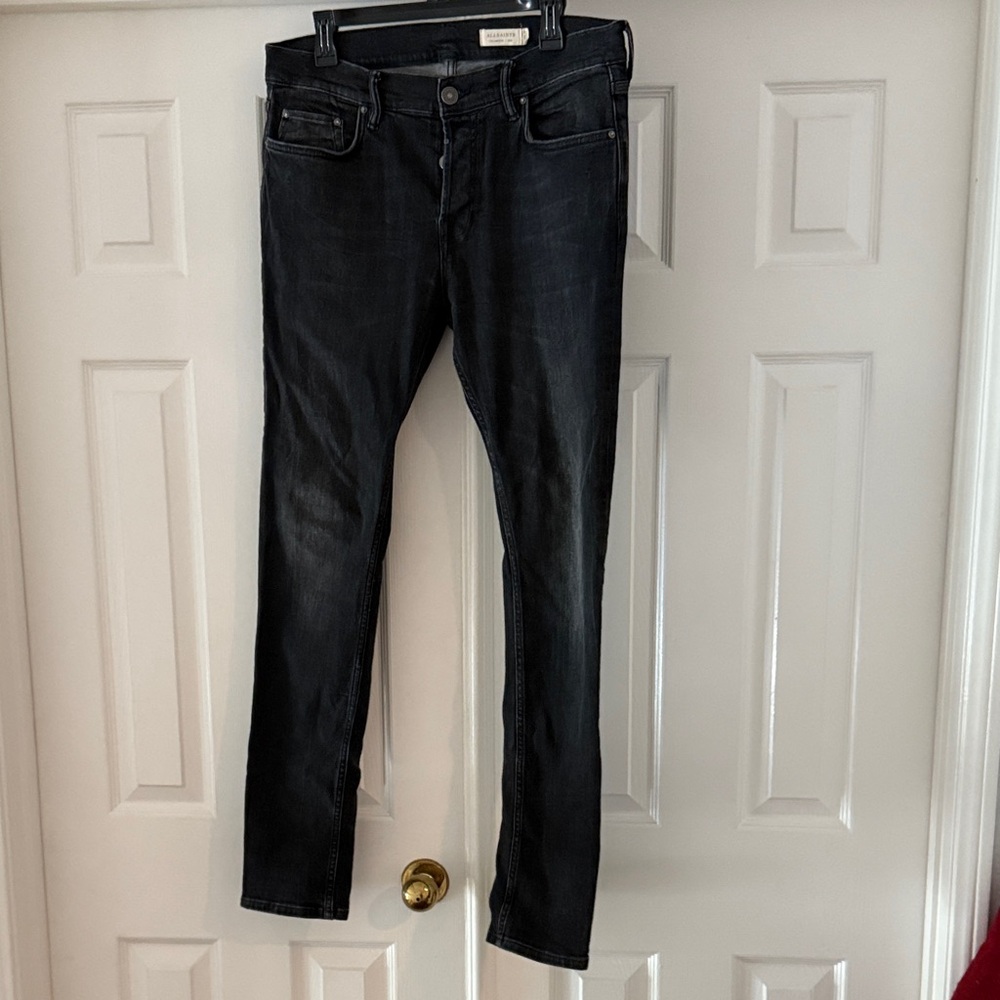 All Saints Cigarette Men’s Black Jeans